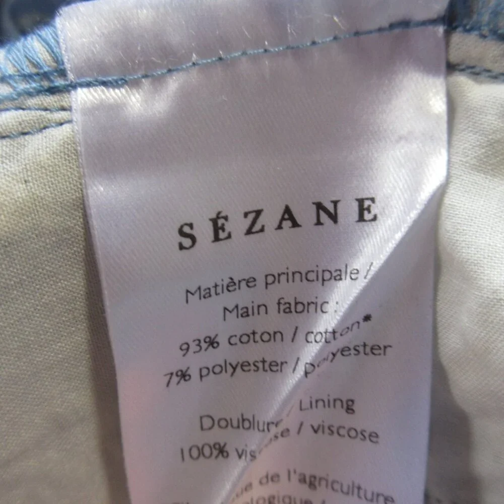 NWT Sezane Mayla in Blue Ecru Embroidered Eyelet Maxi Dress 38 / US 6 - Picture 8 of 9